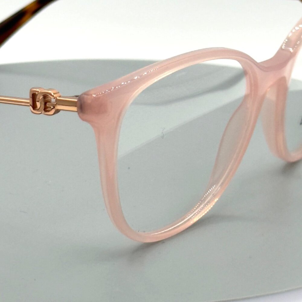 Dolce & Gabbana Eyeglasses Frames DG 3363 3384 54-18-145 Pink Rose Gold Tortoise - Picture 9 of 9